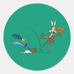 WILE E. COYOTE™とROAD RUNNER™ポゴスティック ラウンドシール