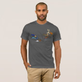 WILE E. COYOTE™とROAD RUNNER™ポゴスティック Tシャツ (正面フル)