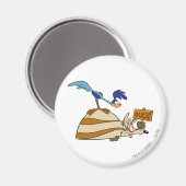 WILE E. COYOTE™とROAD RUNNER™大きい石 マグネット (正面/裏面)