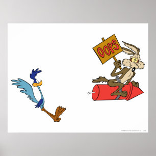 WILE E. COYOTE™とROAD RUNNER™ ACMEロケット ポスター