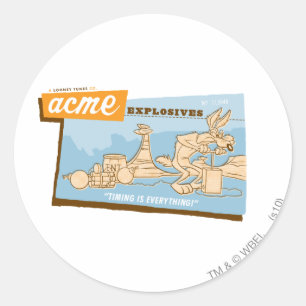 WILE E. COYOTE™アクメ爆薬2 ラウンドシール