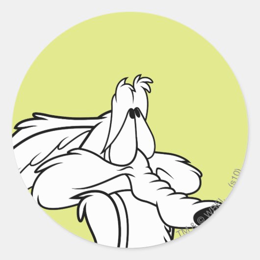WILE E. COYOTE™アップ ラウンドシール (正面)
