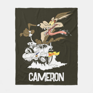 WILE E. COYOTE™ クレイジードライバー フリースブランケット
