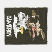WILE E. COYOTE™ クレイジードライバー フリースブランケット (正面(横))