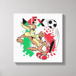 WILE E. COYOTE™ チームメキシコ サッカー グラフィック キャンバスプリント