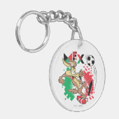 WILE E. COYOTE™ チームメキシコ サッカー グラフィック キーホルダー (正面左)