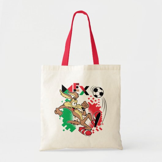 WILE E. COYOTE™ チームメキシコ サッカー グラフィック トートバッグ (正面)