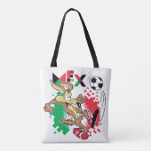 WILE E. COYOTE™ チームメキシコ サッカー グラフィック トートバッグ (裏面)