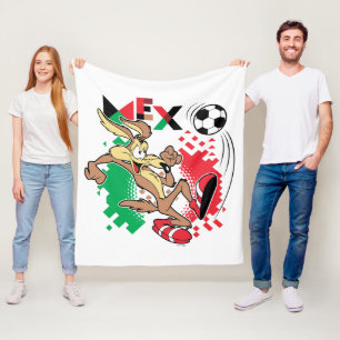 WILE E. COYOTE™ チームメキシコ サッカー グラフィック フリースブランケット