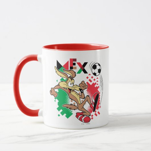 WILE E. COYOTE™ チームメキシコ サッカー グラフィック マグカップ (左)