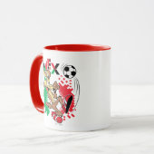 WILE E. COYOTE™ チームメキシコ サッカー グラフィック マグカップ (正面左)