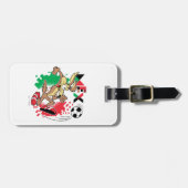 WILE E. COYOTE™ チームメキシコ サッカー グラフィック ラゲッジタグ (正面横)