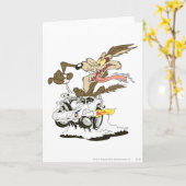 WILE E. COYOTE™ドライ熱狂するバ カード (黄色い花)