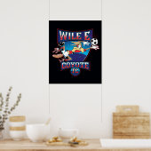 WILE E. COYOTE™ フットボールクラブ バッジ ポスター (キッチン)