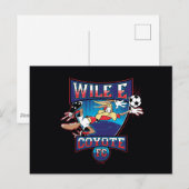 WILE E. COYOTE™ フットボールクラブ バッジ ポストカード (正面/裏面)