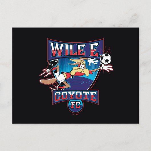 WILE E. COYOTE™ フットボールクラブ バッジ ポストカード (正面)