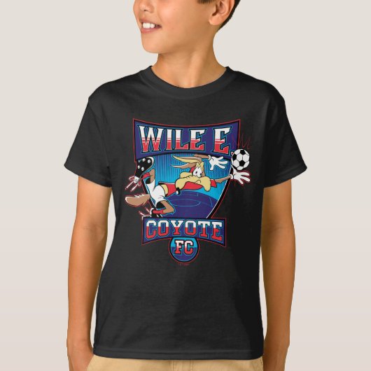 WILE E. COYOTE™ フットボールクラブ バッジ Tシャツ (正面)