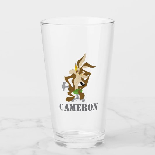 WILE E. COYOTE™ プランニング タンブラーグラス (正面)