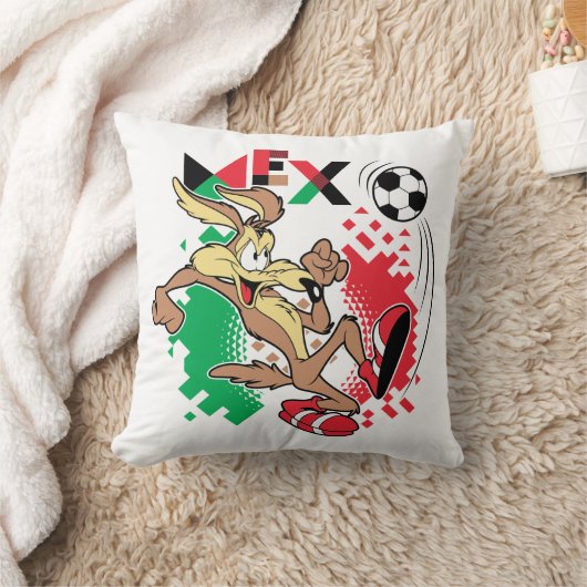 WILE E. COYOTE™ メキシコ代表サッカーデザイン クッション (ブランケット)