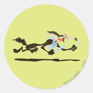 WILE E. COYOTE™夕食を追う ラウンドシール