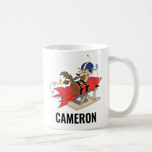 WILE E. COYOTE™ 発射赤いロケット コーヒーマグカップ (右)