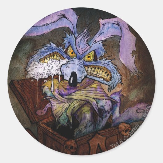 WILE E. COYOTE™箱の中のロニー ラウンドシール (正面)