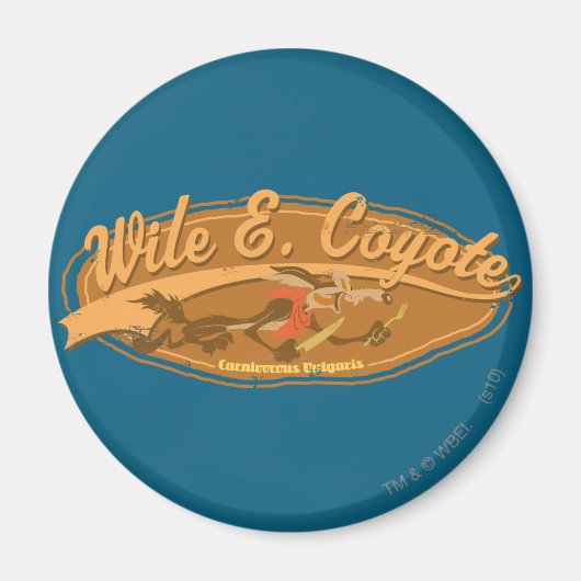 WILE E. COYOTE™肉食バルガリス マグネット (正面)