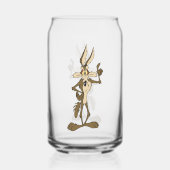 WILE E. COYOTE™背が高い ガラス缶 (正面)