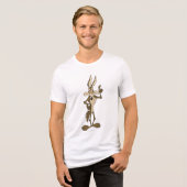 WILE E. COYOTE™背が高い トライブレンドTシャツ (正面全面)