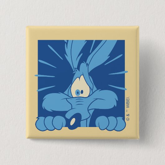 WILE E. COYOTE™ 衝撃の表情 缶バッジ (正面)