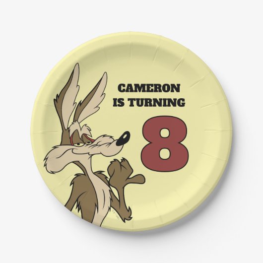 WILE E. COYOTE™ 誇らしげな表情 ペーパープレート (正面)