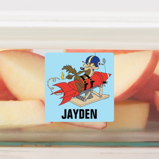 WILE E. COYOTE™赤ロケット発射装置 |名前の追加 ラベル (貼付)