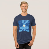 WILE E. COYOTE™ 驚きの表情 トライブレンドTシャツ (正面全面)