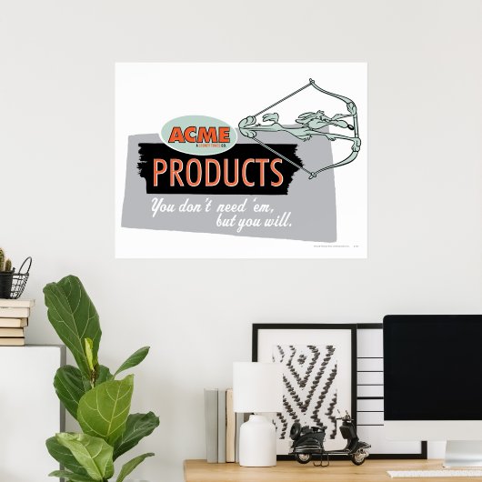 Wile E Coyote Acme製品9 ポスター (ホームオフィス)