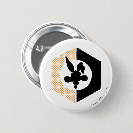 WILE E. COYOTE™ Acme 缶バッジ (正面&裏面)