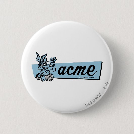 WILE E. COYOTE™ Acme 4 缶バッジ (正面)