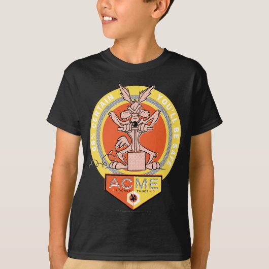 WILE E. COYOTE™ Acme - 68%安心 Tシャツ (正面)