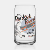 WILE E. COYOTE™ ACME Rocket Board ガラス缶 (正面)