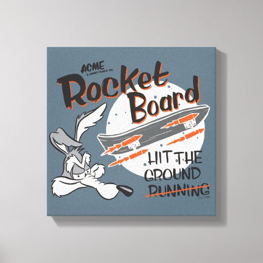 WILE E. COYOTE™ ACME Rocket Board キャンバスプリント (正面)