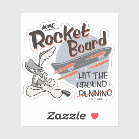 WILE E. COYOTE™ ACME Rocket Board シール (シート)