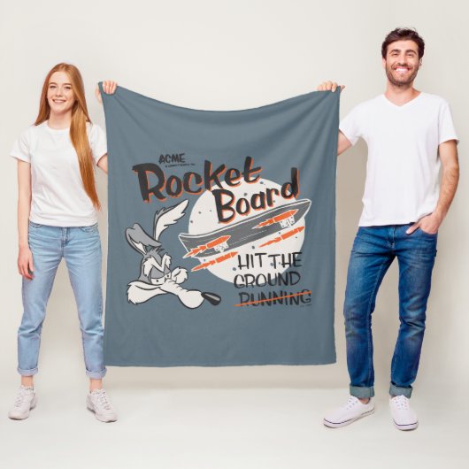 WILE E. COYOTE™ ACME Rocket Board フリースブランケット (インサイチュ)