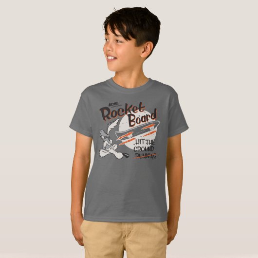 WILE E. COYOTE™ ACME Rocket Board Tシャツ (正面フル)