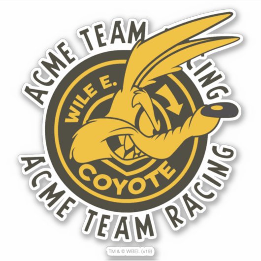 WILE E. COYOTE™ Acme Team Racing シール (正面)