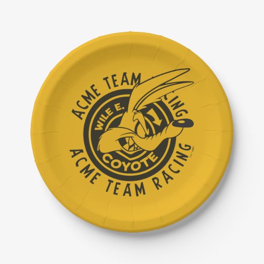WILE E. COYOTE™ Acme Team Racing ペーパープレート (正面)
