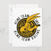 WILE E. COYOTE™ Acme Team Racing ポストカード (正面/裏面)