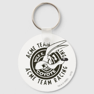 Wile E. Coyote Acme Team Racing B/W キーホルダー