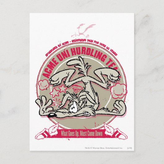WILE E. COYOTE™ ACME Uni Hurdling Team ポストカード (正面)