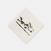 WILE E. COYOTE™ Chasing dinner スタンダードカクテルナプキン (角)