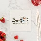 WILE E. COYOTE™ Chasing dinner スタンダードカクテルナプキン (インサイチュ)