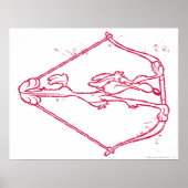 Wile E. Coyote Distressed Archery ポスター (正面)